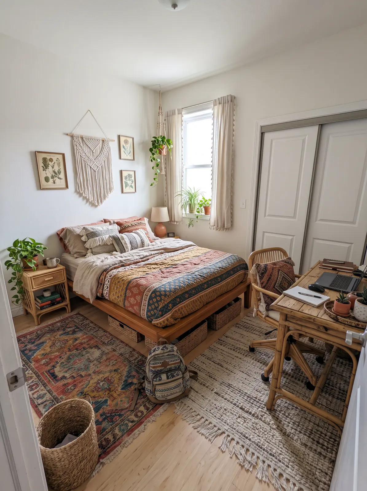 Bohemian redesign of an AI-generated sample room