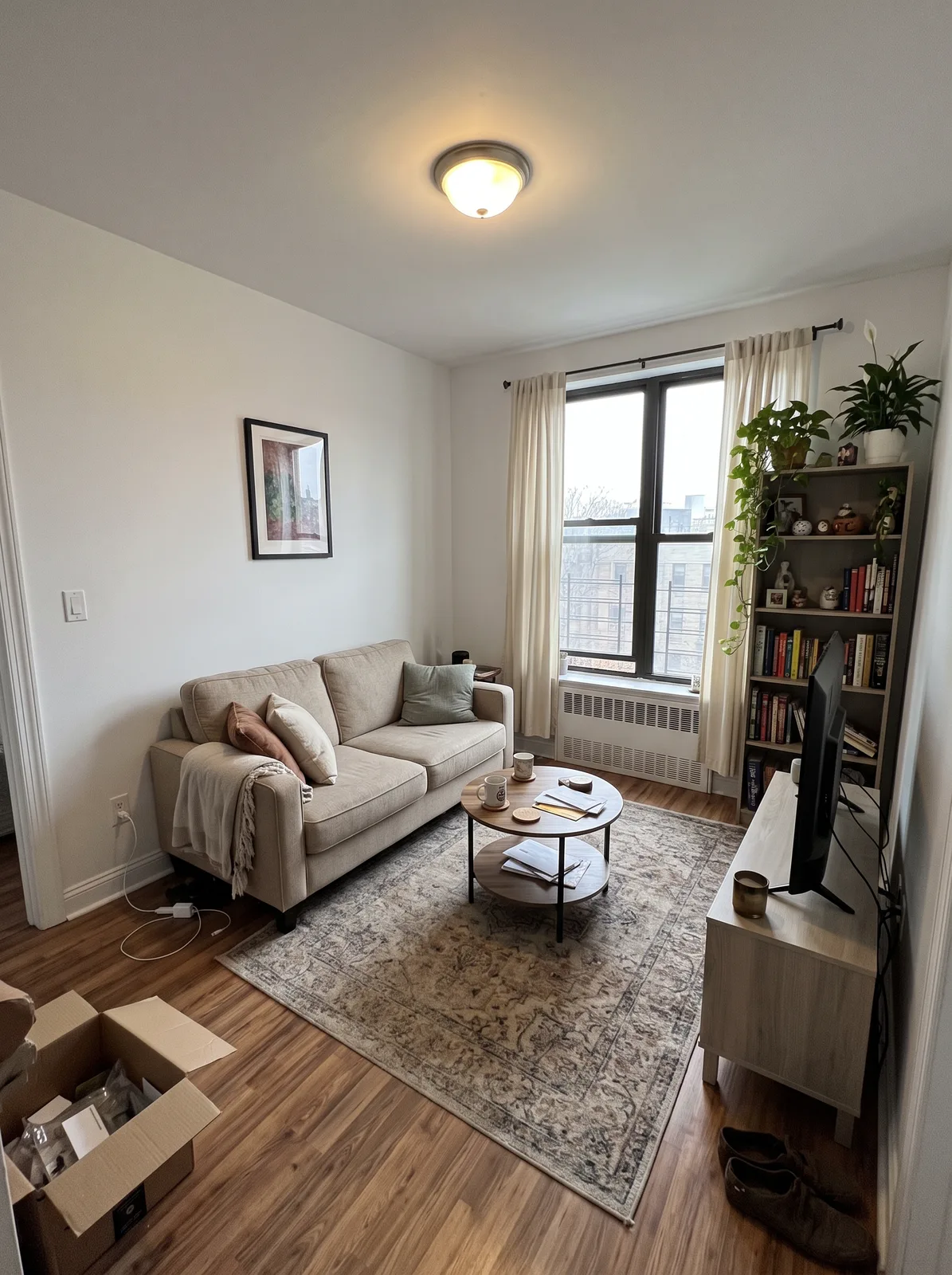 Before: AI-generated sample living-room